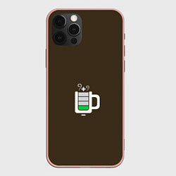 Чехол iPhone 12 Pro Max Батарейка заряд чашка кофе