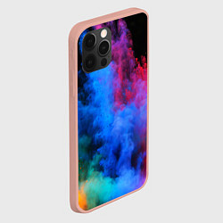 Чехол для iPhone 12 Pro Max КРАСКИ, цвет: 3D-светло-розовый — фото 2