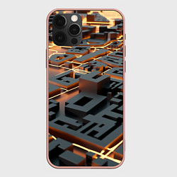 Чехол iPhone 12 Pro Max 3D абстрактная схема