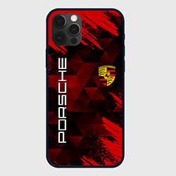 Чехол для iPhone 12 Pro Max PORSCHE, цвет: 3D-черный