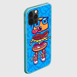 Чехол для iPhone 12 Pro Max Бутерброд монстрик граффити, цвет: 3D-мятный — фото 2