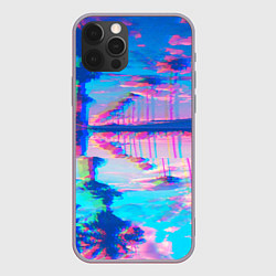 Чехол для iPhone 12 Pro Max ГАВАЙИ ГЛИТЧ, цвет: 3D-серый