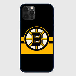 Чехол для iPhone 12 Pro Max BOSTON BRUINS NHL, цвет: 3D-черный