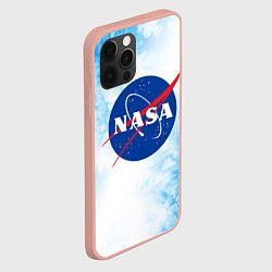 Чехол для iPhone 12 Pro Max NASA НАСА, цвет: 3D-светло-розовый — фото 2