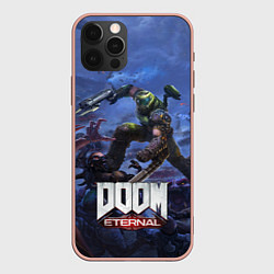 Чехол для iPhone 12 Pro Max Doom Eternal The Ancient Gods, цвет: 3D-светло-розовый