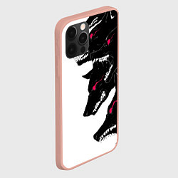 Чехол для iPhone 12 Pro Max Волки, цвет: 3D-светло-розовый — фото 2