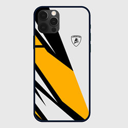 Чехол для iPhone 12 Pro Max Lamborghini, цвет: 3D-черный