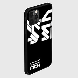 Чехол для iPhone 12 Pro Max КИБЕРПАНК СИМВОЛ, цвет: 3D-черный — фото 2