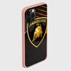 Чехол для iPhone 12 Pro Max Lamborghini, цвет: 3D-светло-розовый — фото 2