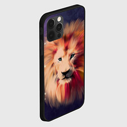 Чехол для iPhone 12 Pro Max Звездный Лев, цвет: 3D-черный — фото 2