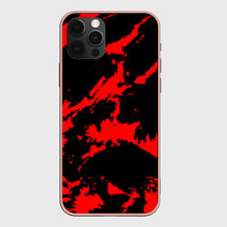 Чехол iPhone 12 Pro Max Красный на черном