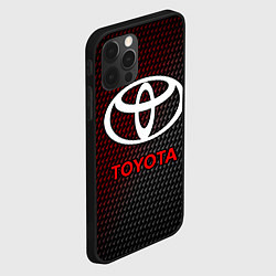 Чехол для iPhone 12 Pro Max TOYOTA ТОЙОТА, цвет: 3D-черный — фото 2