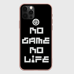Чехол для iPhone 12 Pro Max NO GAME NO LIFE, цвет: 3D-светло-розовый