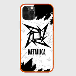 Чехол для iPhone 12 Pro Max METALLICA МЕТАЛЛИКА, цвет: 3D-красный