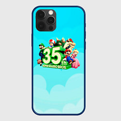 Чехол для iPhone 12 Pro Max Mario, цвет: 3D-тёмно-синий