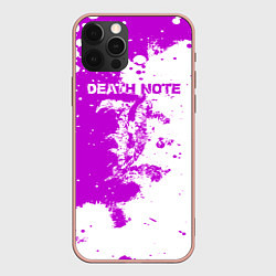Чехол для iPhone 12 Pro Max Death Note, цвет: 3D-светло-розовый