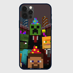 Чехол iPhone 12 Pro Max Minecraft - characters - video game