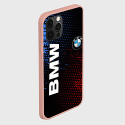 Чехол для iPhone 12 Pro Max BMW ТЕКСТУРА, цвет: 3D-светло-розовый — фото 2