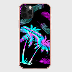 Чехол для iPhone 12 Pro Max Неоновое лето, цвет: 3D-светло-розовый