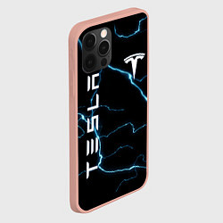 Чехол для iPhone 12 Pro Max TESLA, цвет: 3D-светло-розовый — фото 2