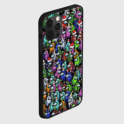Чехол для iPhone 12 Pro Max Among Us С Новым Годом!, цвет: 3D-черный — фото 2