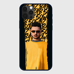 Чехол для iPhone 12 Pro Max Sqwoz bab brush, цвет: 3D-черный