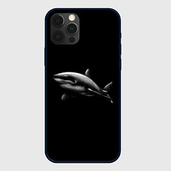 Чехол для iPhone 12 Pro Max Акула, цвет: 3D-черный