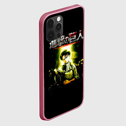 Чехол для iPhone 12 Pro Max Атака на титанов, цвет: 3D-малиновый — фото 2