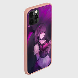 Чехол для iPhone 12 Pro Max Anime girl demon, цвет: 3D-светло-розовый — фото 2