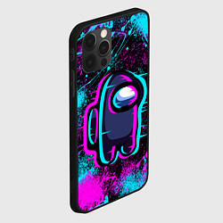 Чехол для iPhone 12 Pro Max NEON AMONG US, цвет: 3D-черный — фото 2