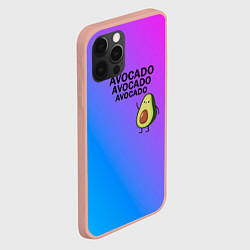 Чехол для iPhone 12 Pro Max Авокадо, цвет: 3D-светло-розовый — фото 2