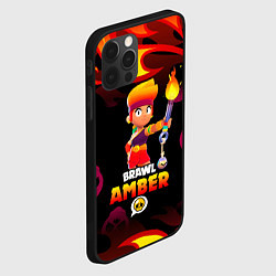 Чехол для iPhone 12 Pro Max BRAWL STARS AMBER, цвет: 3D-черный — фото 2