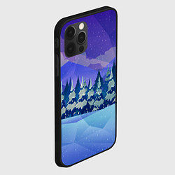 Чехол для iPhone 12 Pro Max Зимний лес, цвет: 3D-черный — фото 2