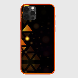 Чехол для iPhone 12 Pro Max Geometry, цвет: 3D-красный