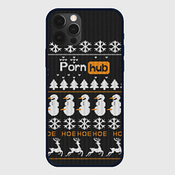 Чехол для iPhone 12 Pro Max Christmas PornHub, цвет: 3D-черный