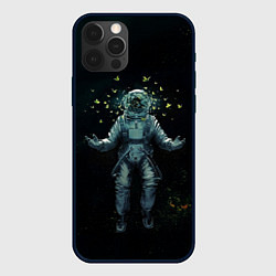 Чехол для iPhone 12 Pro Max Космонавт, цвет: 3D-черный