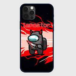 Чехол для iPhone 12 Pro Max Among Us Impostor, цвет: 3D-черный