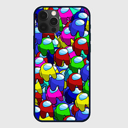 Чехол для iPhone 12 Pro Max AMONG US, цвет: 3D-черный