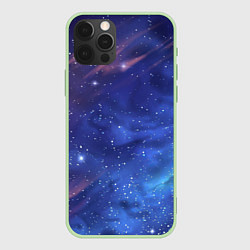Чехол для iPhone 12 Pro Max Звёздное небо, цвет: 3D-салатовый