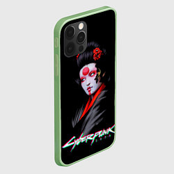 Чехол для iPhone 12 Pro Max CYBERPUNK 2077 JAPAN, цвет: 3D-салатовый — фото 2