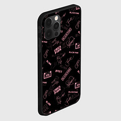 Чехол для iPhone 12 Pro Max BLACKPINK, цвет: 3D-черный — фото 2