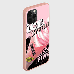 Чехол для iPhone 12 Pro Max BLACKPINK ICE CREAM, цвет: 3D-светло-розовый — фото 2