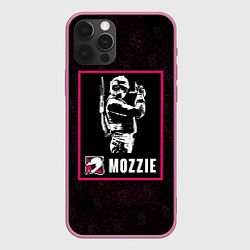 Чехол для iPhone 12 Pro Max Mozzie, цвет: 3D-малиновый