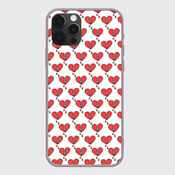 Чехол для iPhone 12 Pro Max Разбитое Сердце, цвет: 3D-серый