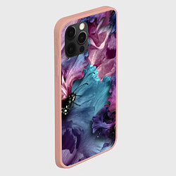 Чехол для iPhone 12 Pro Max Цветы, цвет: 3D-светло-розовый — фото 2