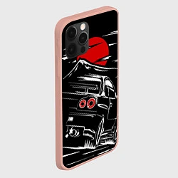 Чехол для iPhone 12 Pro Max Skyline R 34 R34 скайлайн, цвет: 3D-светло-розовый — фото 2