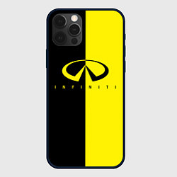 Чехол для iPhone 12 Pro Max INFINITI logo, цвет: 3D-черный