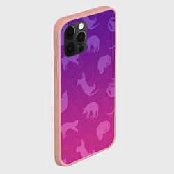 Чехол для iPhone 12 Pro Max Котятки, цвет: 3D-светло-розовый — фото 2