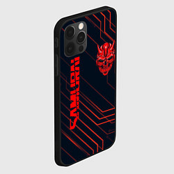 Чехол для iPhone 12 Pro Max CYBERPUNK 2077 samurai, цвет: 3D-черный — фото 2