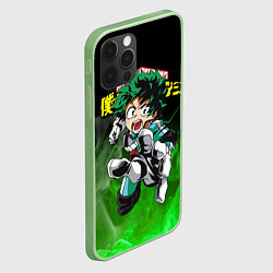 Чехол для iPhone 12 Pro Max MY HERO ACADEMIA MHA МОЯ ГЕРОЙСКАЯ АКАДЕМИЯ, цвет: 3D-салатовый — фото 2